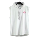 Безрукавка с капюшоном Houston Rockets White