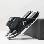 СЛАНЦЫ NIKE JORDAN HYDRO IV RETRO черные купить-в-time2win.ru
